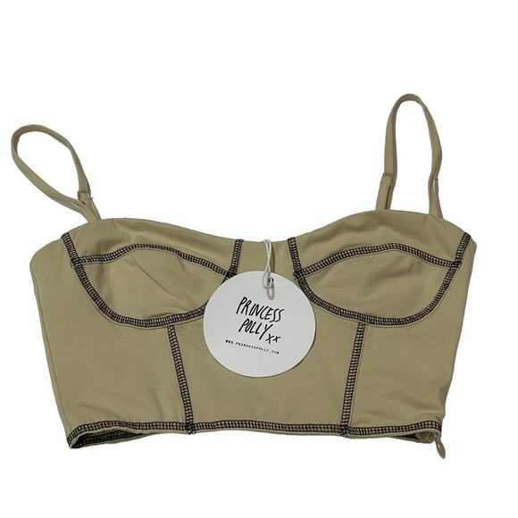 NWT Princess Polly Leilani Top - Beige - US 4 - Picture 2 of 13